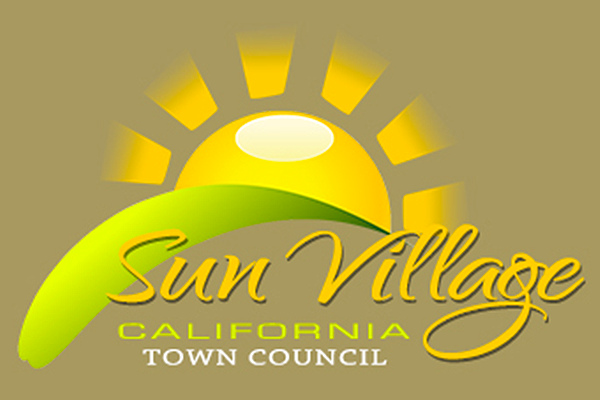 click first design sun village town council logo