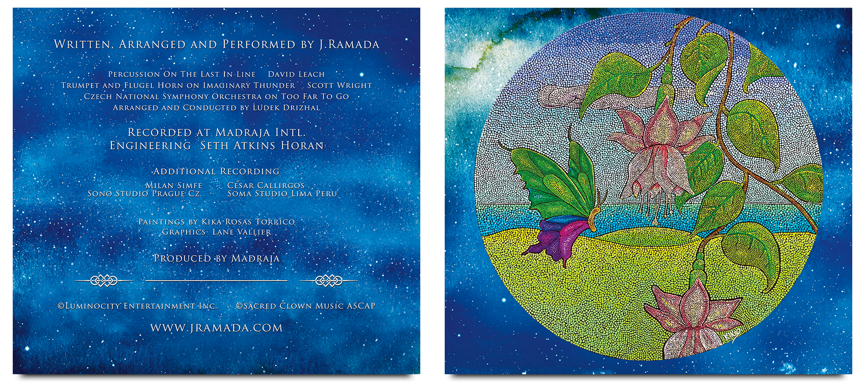 j.ramada turquoise album cover inner panel designs