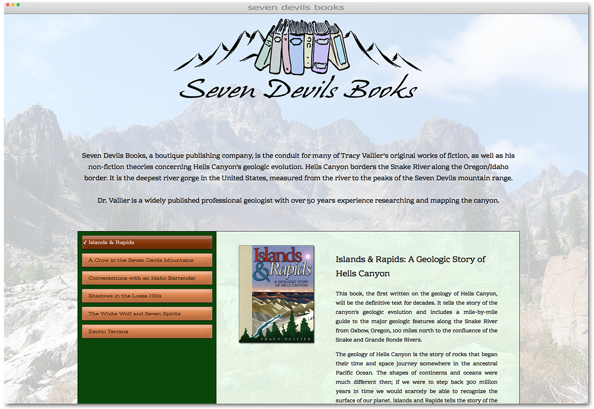 seven devils books website